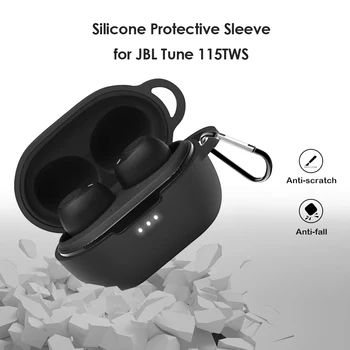 Kulaklık kutusu Silikon Şarj Kutusu Kapağı JBL Ayar 115TWS kablosuz kulaklıklar Durumda Aksesuarları Kutusu Kulaklık Cilt