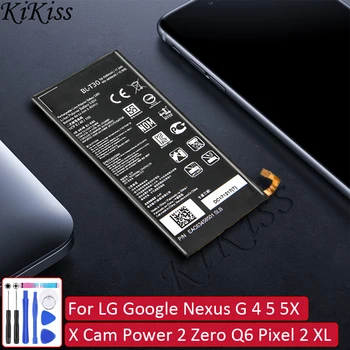 LG Google Nexus G 4 için 5 5X / X Kam Güç 2 Sıfır Q6 Piksel 2 XL E980 D820 Megalodon D8 Pil BL-T5 BL-T9 BL-T19 BL-T35 BL-T24