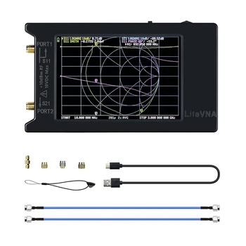 Litevna-64 VNA Analizörü 50 kHz-6.3 Ghz Taşınabilir Vektör Ağ Analizörü Anten Analizörü 4 İnç Ekran