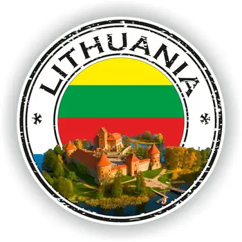 Litvanya damga Mühür Sticker Çıkartma Araba Kamyon dizüstü Tablet buzdolabı kapı çıkartmaları çıkartmaları