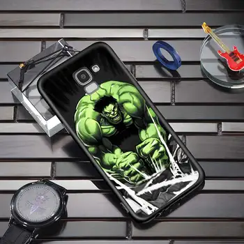 Marvel Hulk Avengers Samsung Galaxy J8 J7 Duo J6 J5 Başbakan J4 Artı J3 J2 Çekirdek 2018 2017 2016 Yumuşak telefon kılıfı