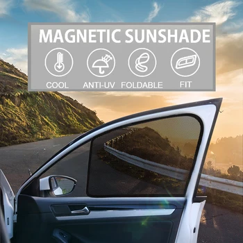 Mazda 3 Sedan 2009-2013 için Manyetik Güneş Gölge Araba Yan Pencere UV ışınları Koruma ve Otomotiv Güneşlik