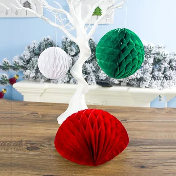 Merry Christmas Yaratıcı Kağıt Çan Petek Kolye Sahne Düzeni Noel ağaç dekor Ev İçin Noel Süsler Asılı Kolye