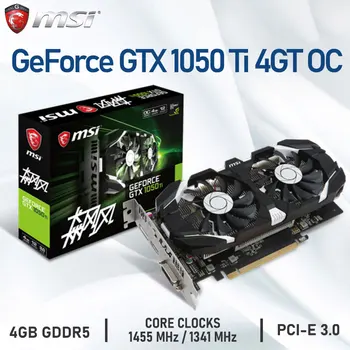 MSI GeForce GTX 1050 Ti 4GT OC 4GB GDDR5 ısı emici Grafik Kartı 128bit DVI DP HDMI Uyumlu Ekran Kartı OYUN MSI Grafik Kartı