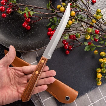 Mutfak Paslanmaz Çelik balıkçı bıçağı Et Balık Suşi Bıçak Meyve Sebze Kesme Aleti Bıçak Kapağı