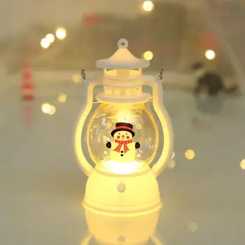 Noel LED fener sıcak ışık romantik dekoratif fenerler Festivali Noel Noel baba elektronik mum ışıkları hediyeler