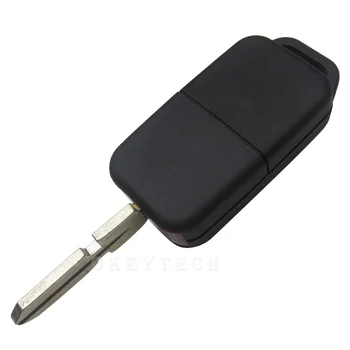 OkeyTech Araba Uzaktan Anahtar Kılıfı Kesilmemiş 4 Parça Bıçak 1 Düğme Katlanır Anahtar Mercedes Benz için W168 W124 W202 W210 W211 1984-2004