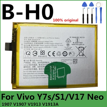 Orijinal B-H0 4500mAh vivo için pil S1 Y7s V17 Neo 1907 V1907 V1913 V1913A Yüksek Kaliteli Akıllı Telefon Pilleri