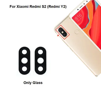 Orijinal Yeni Arka Kamera Cam Xiaomi Redmi İçin S2 Arka Lens Tutkal İle Etiket Yapışkanlı M1803E6G M1803E6H M1803E6İ