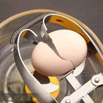 Paslanmaz çelik yumurta açacağı yumurta sarısı yumurta beyaz ayırıcı yumurta kabuğu açacağı kabuk soyucu yumurta çırpıcı aracı