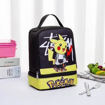 Pokemon Depolama Sırt Çantası Pikachu Taşınabilir yemek kabı Çanta Schoolbag İpli Cep Seyahat Çantası Okul Malzemeleri Çocuk Hediyeler