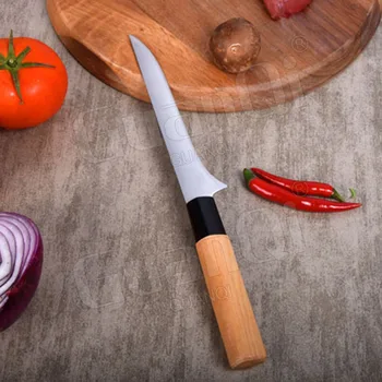 Profesyonel Mutfak şef bıçağı Paslanmaz Çelik Sashimi Bıçak Santoku Doğrama şef bıçağı Somon Bıçaklar Pişirme Kesme Aletleri