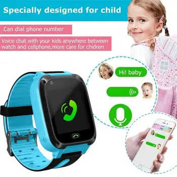 S4 çocuklar akıllı saat su geçirmez Video kamera Sım kart çağrı telefon Smartwatch ışık ile Ios Android için uyumlu