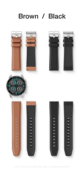 SANLEPUS Hızlı Değişim Evrensel Deri saat kayışı Spor akıllı saat Kayışı Smartwatch Band (22mm)