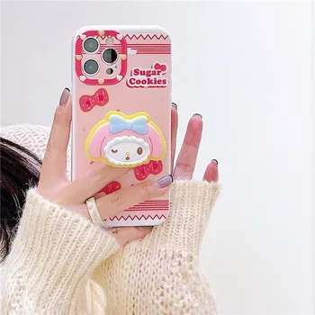 Sanrio Hello Kitty Melodi Telefon Kılıfları iPhone 13 12 11 Pro Max Mini XR XS MAX 8X7 SE 2022 Kadın Kızlar Kapak