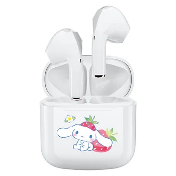 Sanrio Hello Kitty Tws kablosuz bluetooth kulaklık 5.0 Kulaklık Yarı kulak Karikatür Kulaklık Akıllı Dokunmatik Kontrol Anime Noel Hediyesi