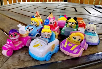 Seçebilirsiniz Disney Doorables Prenses Bebek araba Karikatür güzel Oyuncak Nadir Koleksiyon Hiçbir Dups Hediye Çocuklar