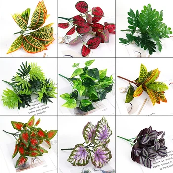 Simüle el duygu film bitki masaüstü dekorasyon sahte yeşil bitki aksesuarları plastik çiçekler açık dekor