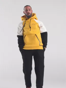Stokta 1/6 Ölçekli Erkek Figürü Aksesuar Spor Rahat Kazak Kapşonlu Üst Giysi Seti Oyuncak Aksesuarları için 12 inç Vücut