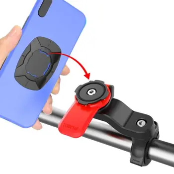 Telefon braketi MTB Bisiklet Scooter Motosiklet Navigasyon Bisiklet Tutucu 360 ° Dönebilen Çoklu Telefonlar İçin Güvenlik Kilidi Braketi