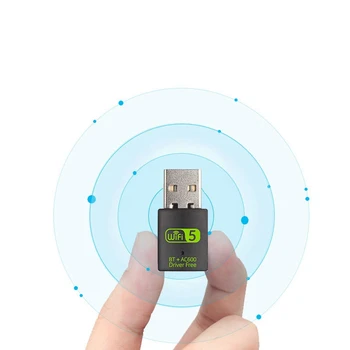 USB Wifi adaptörü 2.4 G/5 GHz Çift Frekans 600 Mbps Bluetooth WİFİ Combo USB Kablosuz Ağ Kartı İçin PC / dizüstü