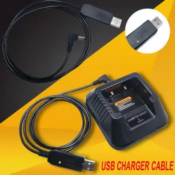 USB şarj aleti Kablosu Baofeng UV-5R BF-F8HP Artı Telsiz Q5L5