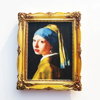 Van Gogh Picasso Yağlıboya UV Fotoğraf Çerçevesi Dünyaca Ünlü Tablolar 3d Buzdolabı Mıknatısları Ev Dekorasyon Koleksiyonu Hediyeler