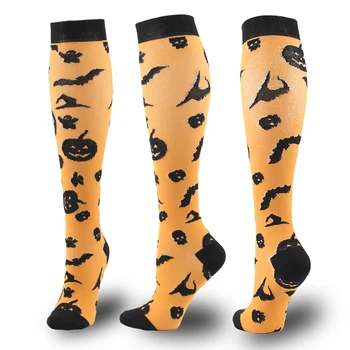 Varis çorabı s Erkekler / Kadınlar Baykuş Kafatası Noel Limit varis çorabı Bacak Desteği Kan Dolaşımı Konfor Cadılar Bayramı Çorap