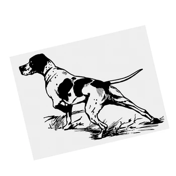 Y503 # Avcılık Kuş Köpek Retriever Coonhound Tabancası Siyah Şeffaf Araba Sticker Vinil Çıkartması Su Geçirmez Dekor Motosiklet Tampon
