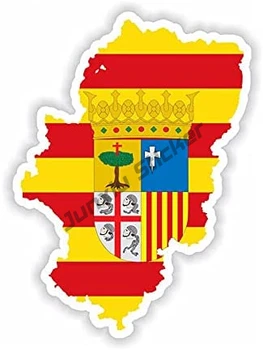 Yaratıcı İspanya Haritası Çıkartmaları Şekillendirici İspanya Şekilli İspanyol Bayrağı Sticker Çıkartma Ülke Barcelona Aşk Espana Araba Aksesuarları Çıkartmaları