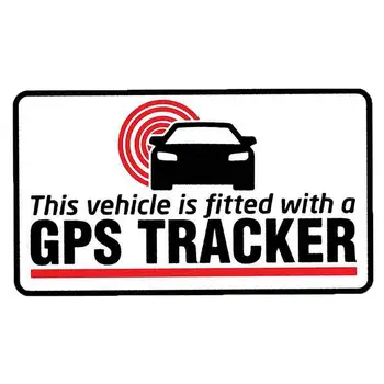 Yaratıcılık Araba Sticker GPS Tracker Gömme Uyarı Gövde Tampon Su Geçirmez Araç Çıkartması vinil araç örtüsü