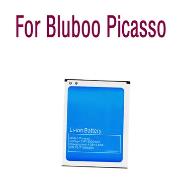 Yedek Bluboo Bluboo Picasso 2500mAh Akıllı Cep Telefonu Li-ion Büyük Kapasiteli Yüksek kaliteli Yedek Pil Otantik
