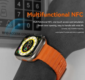 Yeni akıllı saat DT8 Ultra NFC GPS Parça 49mm Erkek Kadın Smartwatch Serisi 8 Termometre BluetoothCall Su Geçirmez Spor Apple İçin