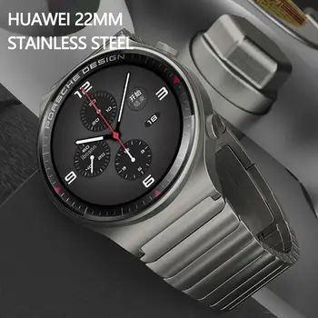 Yeni Ayarlanabilir Metal Kayış Paslanmaz Çelik Sapanlar Watch Band 22mm İçin Huawei izle GT 2 Pro Yedek Saatler Aksesuarları