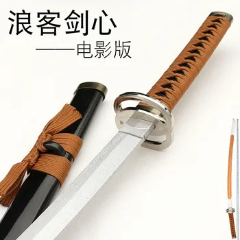 Yeni Cosplay Film Rurouni Kenshin Himura Kenshin Ahşap Kılıç Silah Prop Rol Oynayan Süper 104 cm Ninja Katana