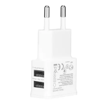Yeni Geldi 2A Çift 2PORT USB AB Duvar güç Adaptörü Samsung iPhone HTC MOTO için Mükemmel-beyaz
