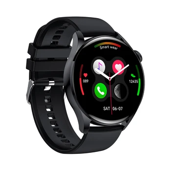 Yeni GT3 Bluetooth Çağrı akıllı saat Erkekler Tam Dokunmatik Ekran Su Geçirmez spor fitness takip chazı IOS Android için Huawei akıllı saat
