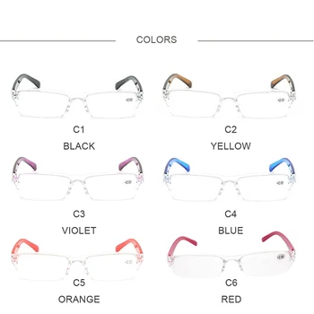 Yeni Moda Kare okuma gözlüğü Presbiyopik Gözlük Taşınabilir Ultralight Presbiyopi Gözlük Erkekler Kadınlar için + 1.0 İla + 4.0
