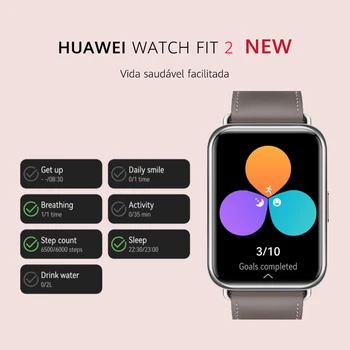 Yeni Orijinal HUAWEİ İzle FİT 2 Smartwatch 1.74 İnç HUAWEİ FullView Ekran Bluetooth Çağrı Sağlıklı Yaşam Yönetimi