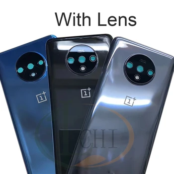 YENİ OnePlus 7T arka Pil Kapağı Kapı Arka Cam Oneplus 7T Pro Pil Kapağı 1 + 7T Konut Case Lens ile