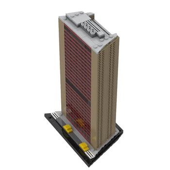 Yetkili MOC - 124170 1/1000 WTC 7 (1987-2001) Büyük Yapı Modeli oyuncak inşaat blokları Seti (793 ADET)