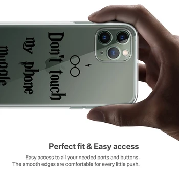 YIKS Sanat sihirli Karikatür Temizle Telefon Kılıfı için iPhone 11 Pro 12 XR X XS MAX SE 2020 7 8 6 6S Artı Darbeye Dayanıklı Yumuşak TPU Kapak Coque