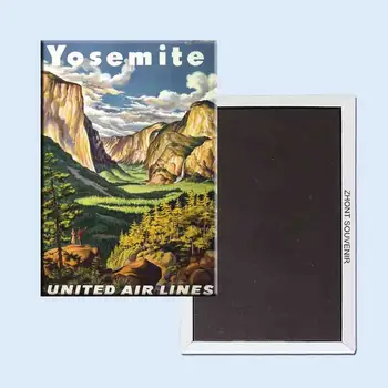 Yosemite Birleşik Hava Hatları Poster 24104 Retro nostaljik buzdolabı mıknatısları