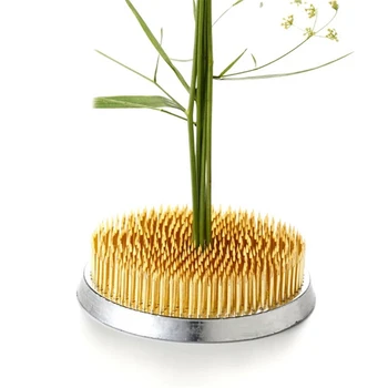 Yuvarlak Ikebana Kenzan Çiçek Kurbağa Kauçuk Conta İle Sanat Sabit Düzenleme Aracı Kauçuk Taban Tutucu Çiçek Dekor Pot