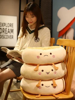 Yuvarlak Yastık Zemin Sandalye Minderi tost ekmeği Futon Yumuşak Tembel Yastık Peluş Ped Ofis Araba Tatami Puding Popo Yuvarlak Yastıklar Ürün