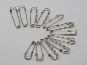 Zanaat Gümüş Dayanıklı Emniyet Broş Pins 27mm-70mm Sabitleme Dikiş Kilt Eşarp