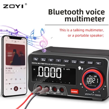 ZOYI ZT-5566SE Profesyonel Dijital Multimetre Yüksek Hassasiyetli 19999 Sayım Şarj Edilebilir Masaüstü Tipi Mulitimetro Bluetooth İle