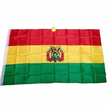 Zwjflagshow ücretsiz kargo 90x150 cm BOL Plurinational Bolivya Devlet Bayrağı polyester kumaşlar asmak için bayrak afiş dekorasyon