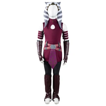 Çocuk Çocuk Giyim Klon Savaşları Ahsoka Tano Cosplay Kostüm Kıyafetler Yıldız Cosplay Savaşları Cadılar Bayramı Karnaval Elbise